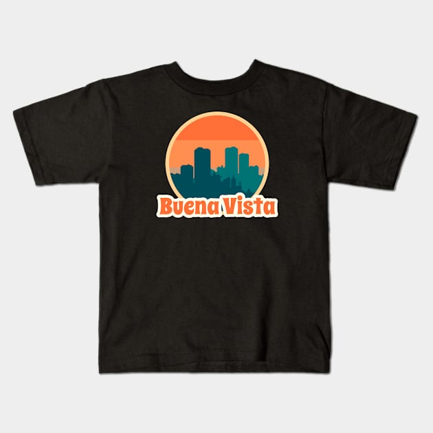 Vintage Buena Vista Kids T-Shirt by Insert Place Here